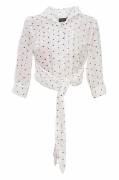 Voodoo Vixen Wilhelmenia Front Tie Anchor Cropped Top -Clorhing Shop wilhelmenia front tie anchor cropped top voodoo vixen 5 300x