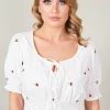 Voodoo Vixen Winnie Milkmaid-inspired Top