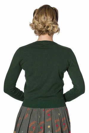 Banned Winter Leaves Embroidery Cardigan 2 Banned Winter Leaves Embroidery Cardigan - Image 2