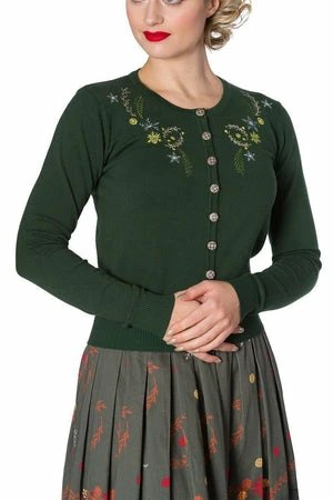 Banned Winter Leaves Embroidery Cardigan 3 Banned Winter Leaves Embroidery Cardigan - Image 3