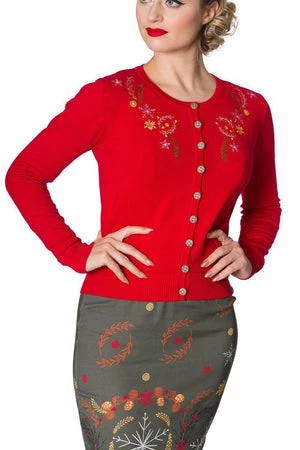 Banned Winter Leaves Embroidery Cardigan 7 Banned Winter Leaves Embroidery Cardigan - Image 7