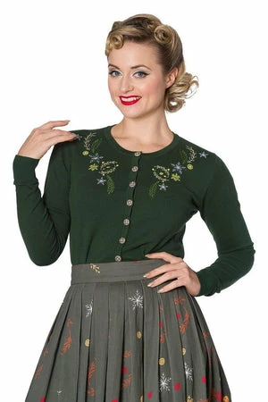 Banned Winter Leaves Embroidery Cardigan 1 Banned Winter Leaves Embroidery Cardigan