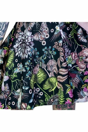 Dr Faust Witch Night Garden Black Midi Dress - Marigold 3 Dr Faust Witch Night Garden Black Midi Dress - Marigold - Image 3